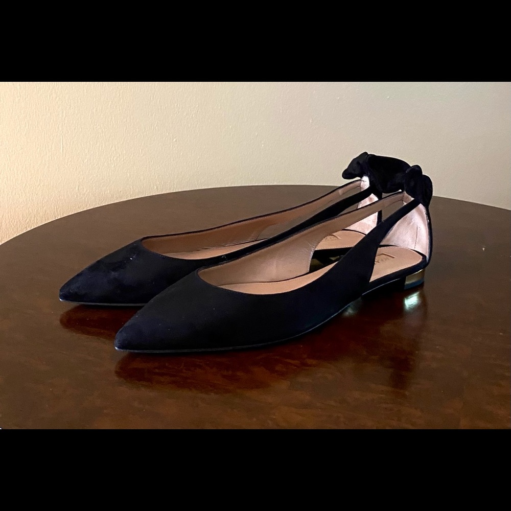 Aquazurra black ballet flats
